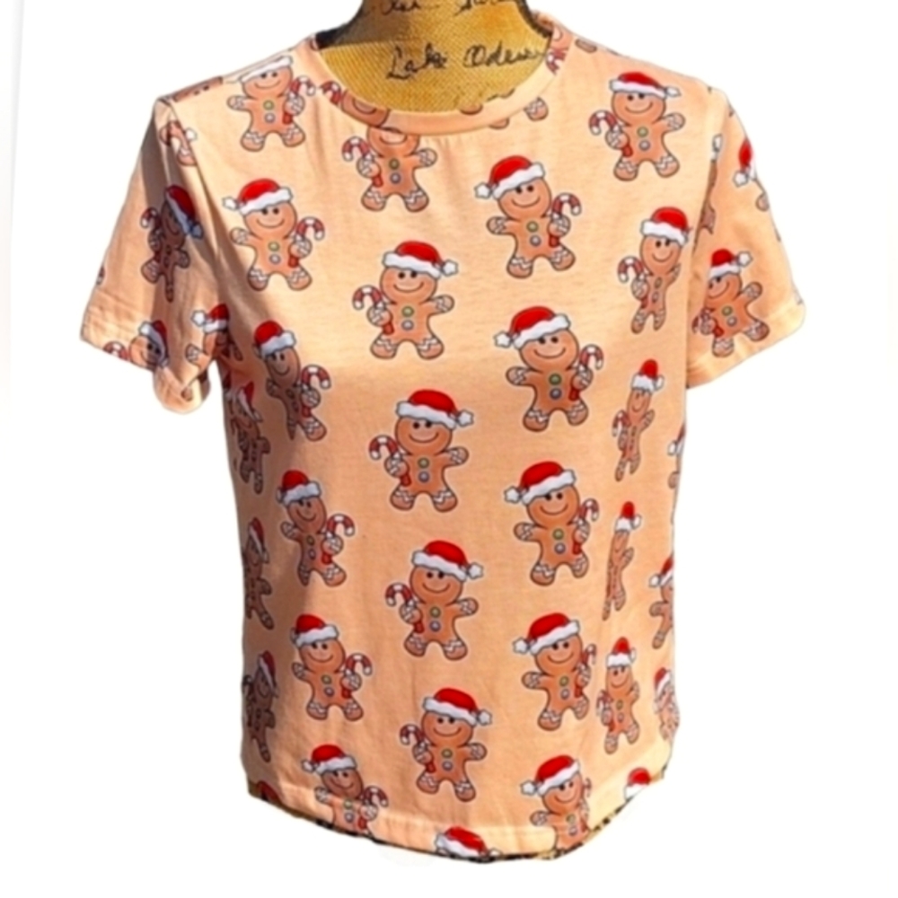 NEW Holiday Gingerbread Santa Tee